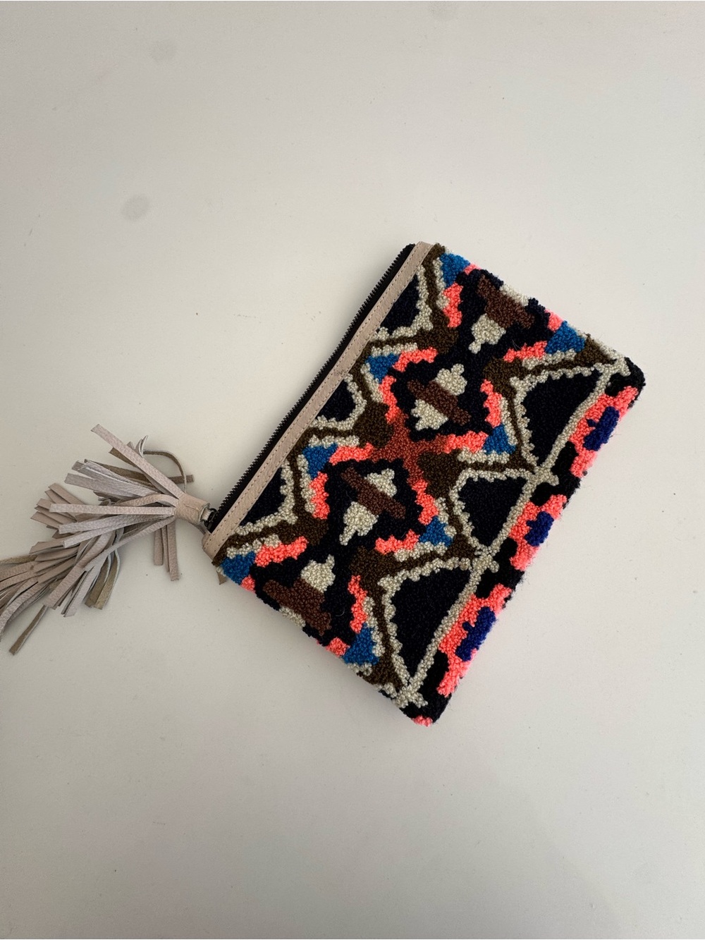 Cleobella Clutch with leather Fringe Detail